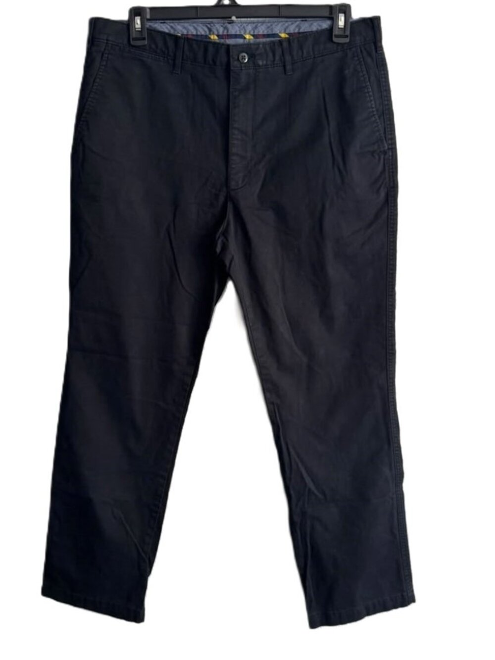 Cremieux Comfort Stretch Pants 36x30 Men's Black Tapered Leg Madison Fit Chino
